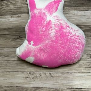 AREAWARE FAUNA CUSHION PICO BUNNY IN PINK Easter decorative pillow
